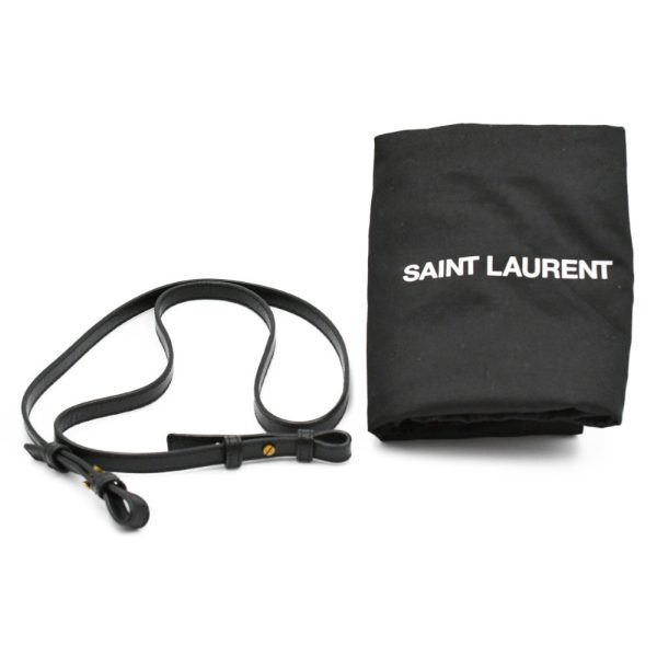 9523f040032 8 SAINT LAURENT PARIS Cassandra 2way shoulder bag Black