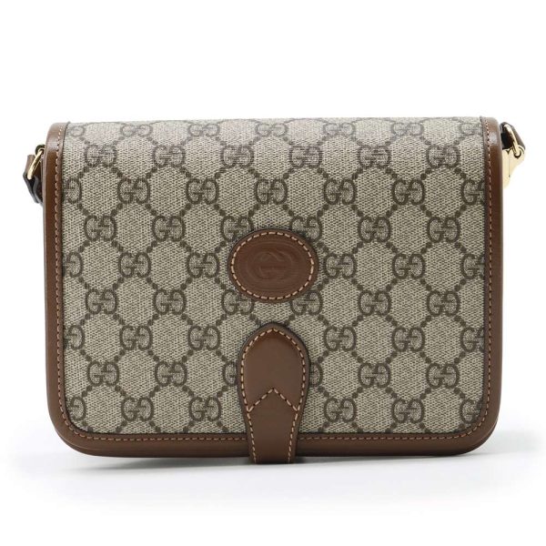 9531840 01 Gucci Interlocking G Crossbody Shoulder Bag Beige