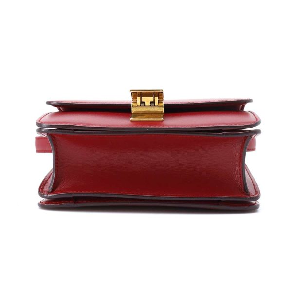 9534261 03 Celine Classic Box Shoulder Bag Red