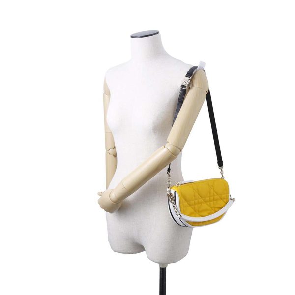 9534339 05 Christian Dior Vive 2way Hobo Shoulder Bag Yellow