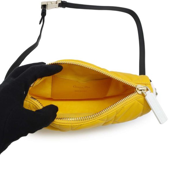 9534339 06 Christian Dior Vive 2way Hobo Shoulder Bag Yellow