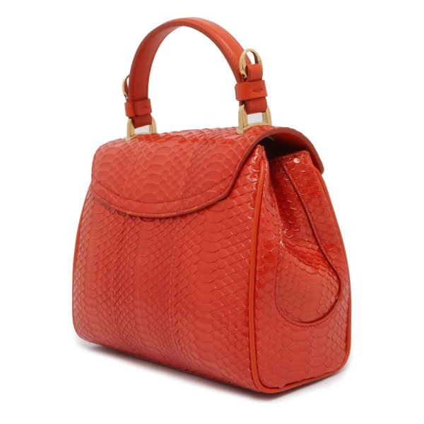 9536784 02 TODS T Timeless Python 2way Shoulder Bag Orange