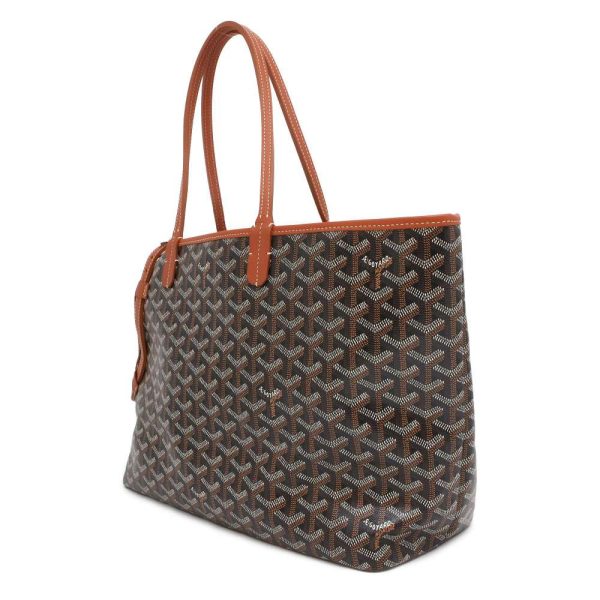 9536906 02 Goyard Cyan Gris Pet Carrier Bag Black Brown