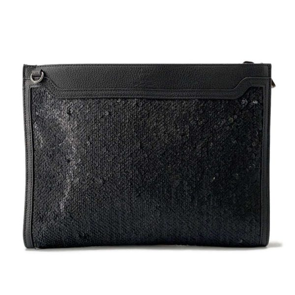 9536999 01 Christian Louboutin Sky Pouch Clutch Bag Black