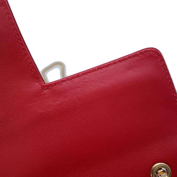 9537026 09 Salvatore Ferragamo Chain Shoulder Bag Red