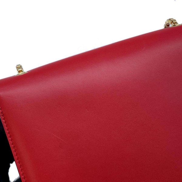 9537026 14 Salvatore Ferragamo Chain Shoulder Bag Red