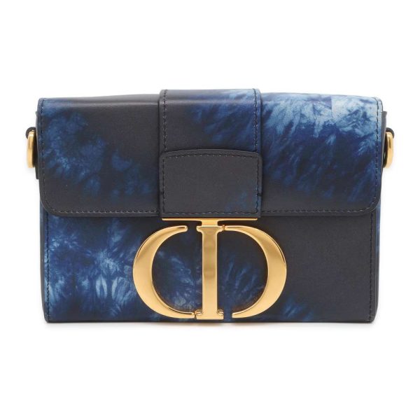 9538023 01 Christian Dior Montaigne Shoulder Bag Navy Blue