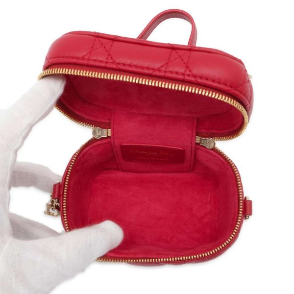 9538047 06 Christian Dior Canage Vanity Micro Shoulder Bag Red