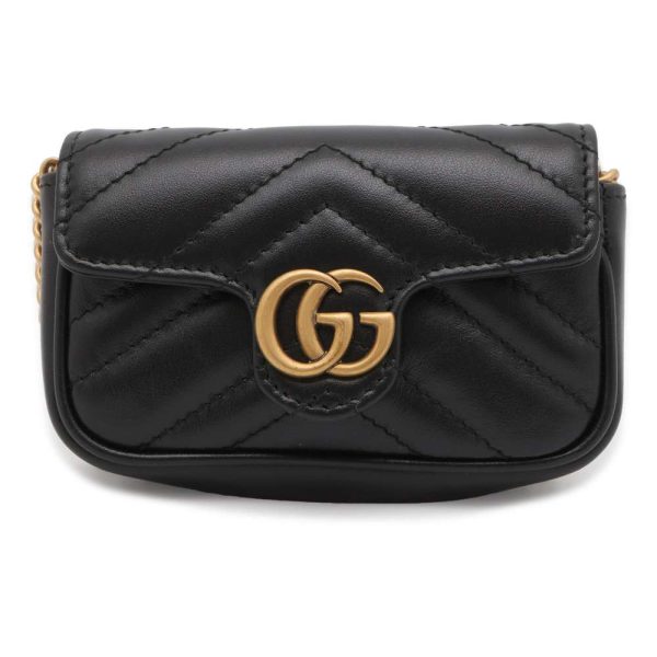 9538207 01 Gucci GG Marmont Accessory Case Black