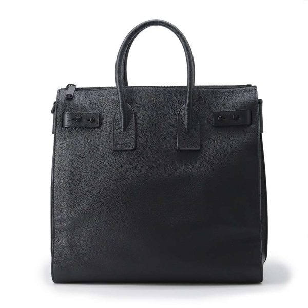 9550285 01 Saint Laurent Sac de Jour Leather 2WAY Shoulder Black