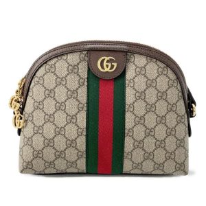 9552975 01 Gucci Jackie Handbag GG Canvas Beige Brown