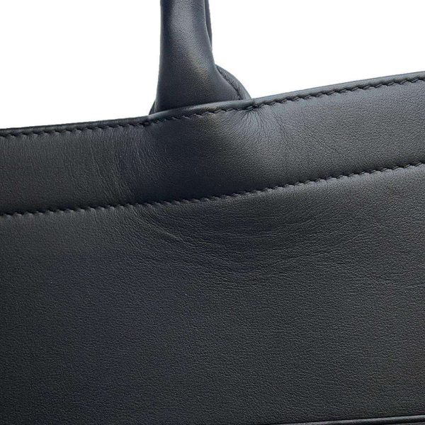 9554191 07 Christian Dior Book Tote Bag Medium Leather Black