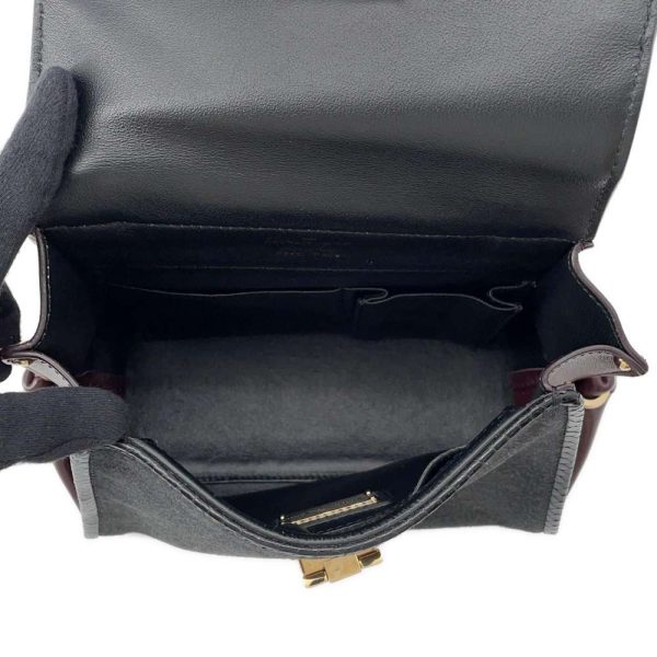 9566804 06 Ferragamo Gancini 2way Shoulder Bag Black