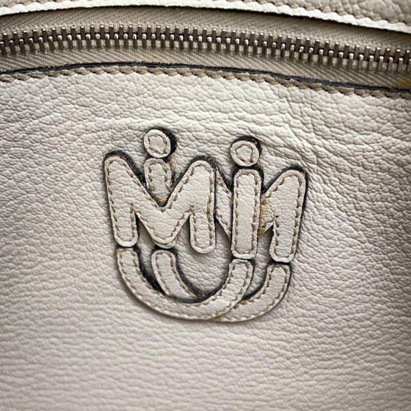 9566828 12 Miu Miu Shoulder Bag Leather White