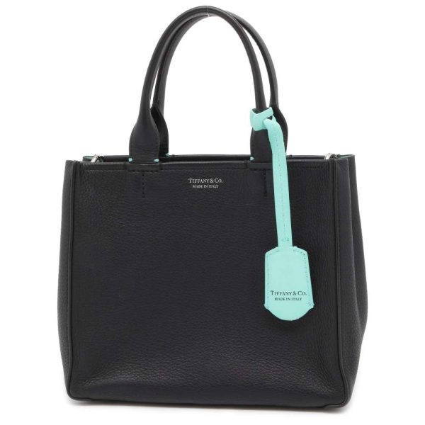 9567313 01 Tiffany Logo Shoulder Bag Black