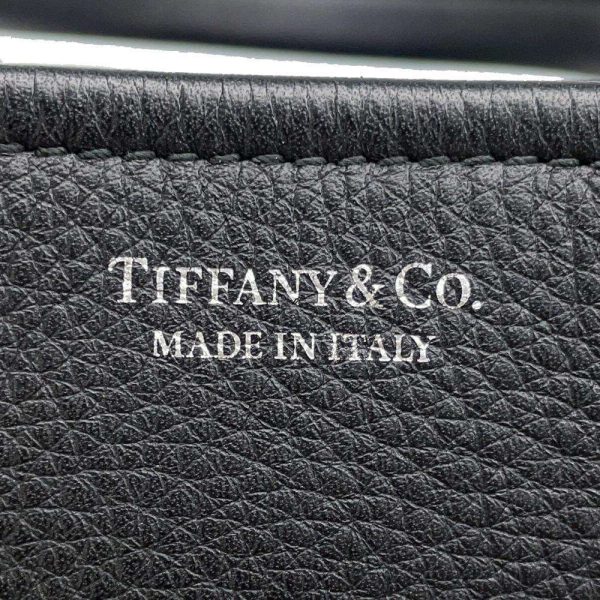 9567313 13 Tiffany Logo Shoulder Bag Black