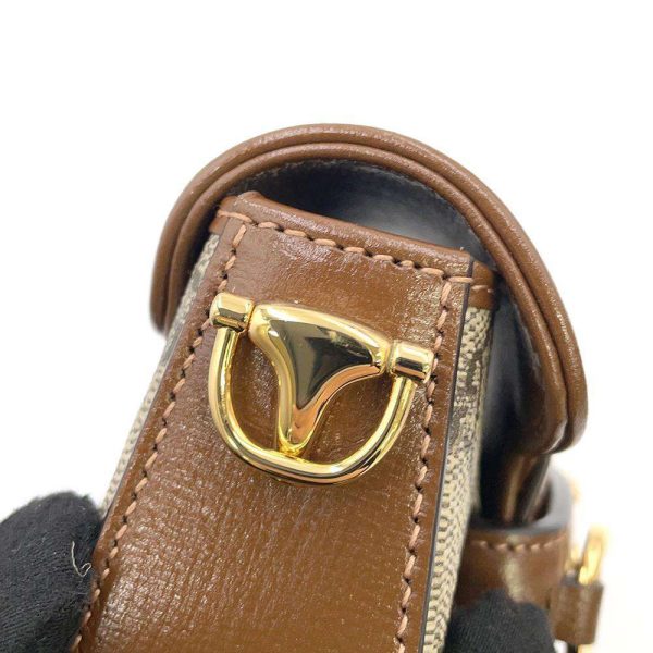 9575264 08 Gucci Horsebit 1955 Strap Shoulder Bag BeigeBrown