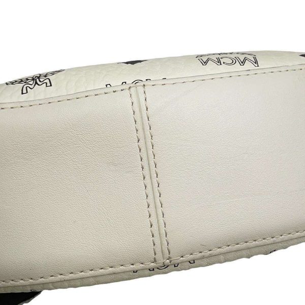 9577671 11 MCM Visetos 2way Handbag White