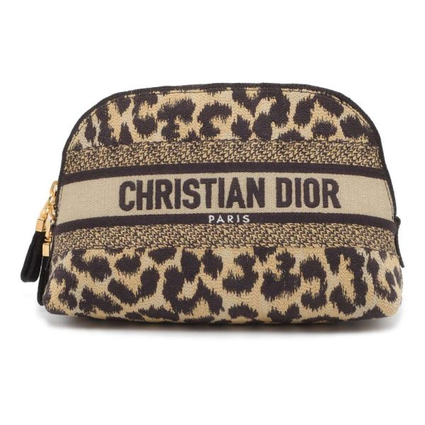 9581678 01 Christian Dior Cosmetic Pouch Beige Black