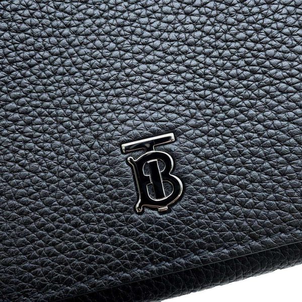 9585867 07 Burberry TB Logo Phone Holder Shoulder Bag Black