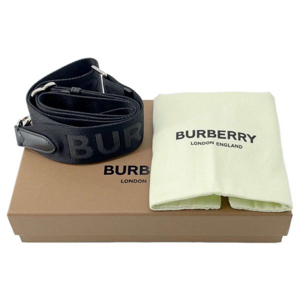 9585867 09 Burberry TB Logo Phone Holder Shoulder Bag Black