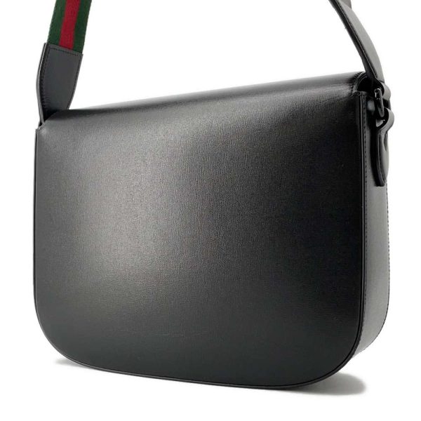 9586772 02 Gucci Horsebit 1955 Shoulder Bag Black