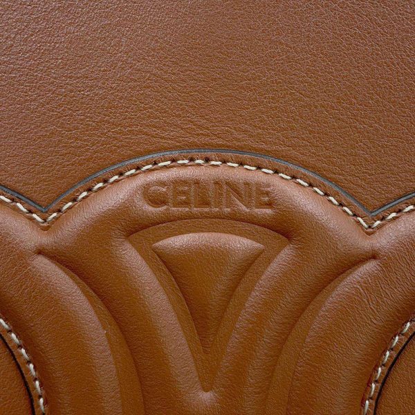 9596900 12 Celine Small Bucket Cuile Triomphe Shoulder Bag Tan