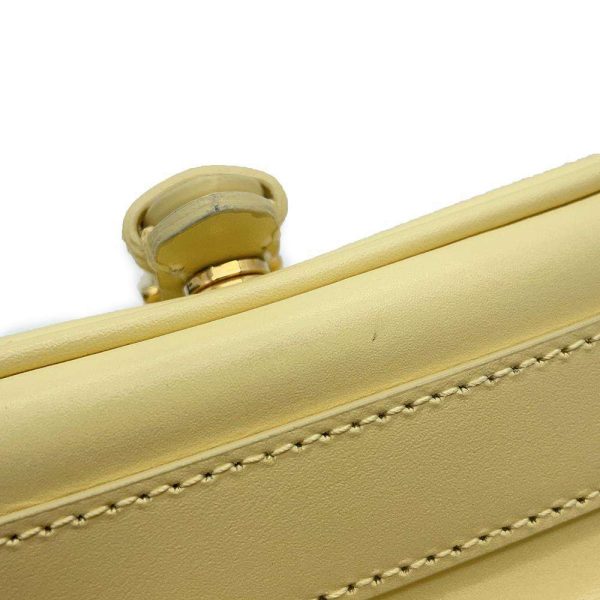 9602700 09 Christian Dior Bobby East West Shoulder Bag Yellow