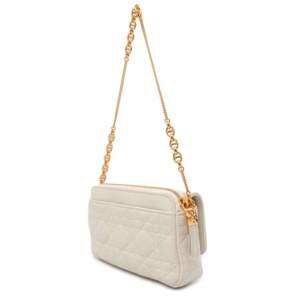 9602717 02 Christian Dior Caro Canage Shoulder Bag White