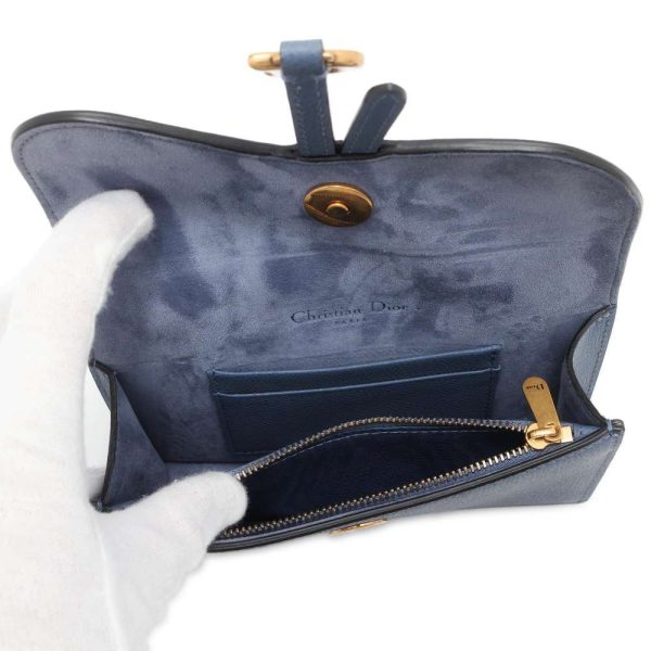 9602724 05 Christian Dior Saddle Body Bag Blue