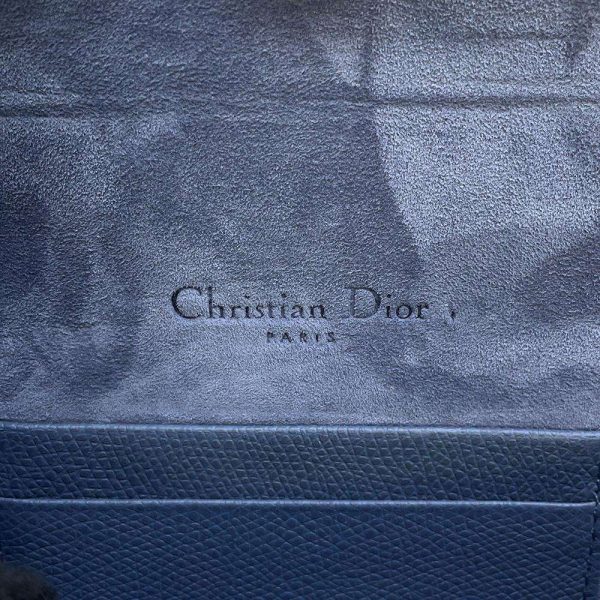 9602724 11 Christian Dior Saddle Body Bag Blue