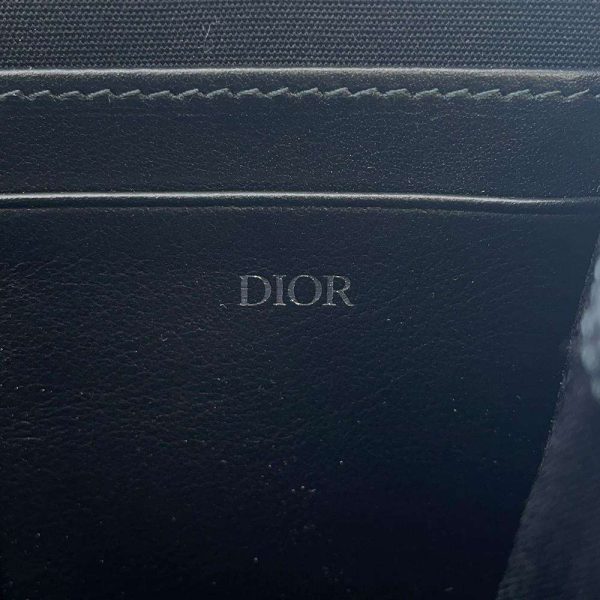 9602731 10 Christian Dior Oblique Galaxy Leather Shoulder Bag Black