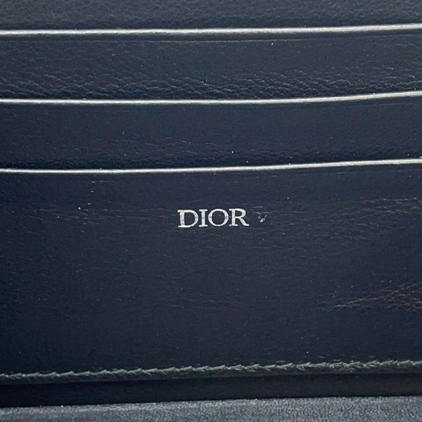 9602779 15 Christian Dior Kenny Scharf Collaboration Leather 2 Way Lock Bag Gray Blue