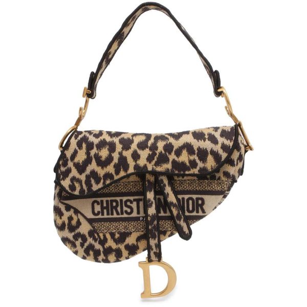 9604124 01 Christian Dior Saddle Bag Leopard