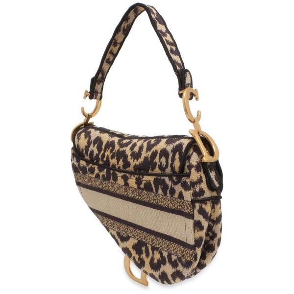 9604124 02 Christian Dior Saddle Bag Leopard