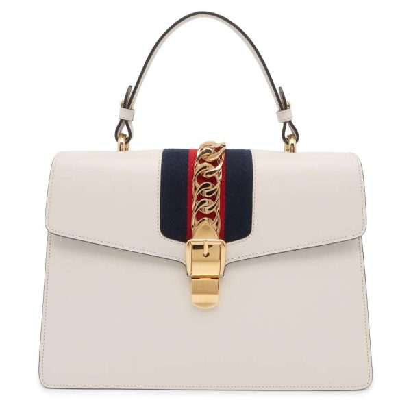 9605053 01 Gucci Sylvie 2way Shoulder Bag Ivory