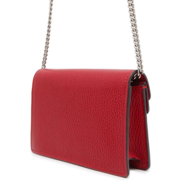 9605077 02 Gucci Dionysus Chain Shoulder Bag Red