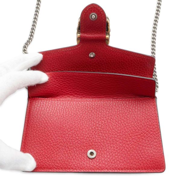 9605077 05 Gucci Dionysus Chain Shoulder Bag Red