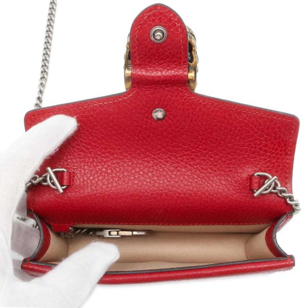 9605077 06 Gucci Dionysus Chain Shoulder Bag Red