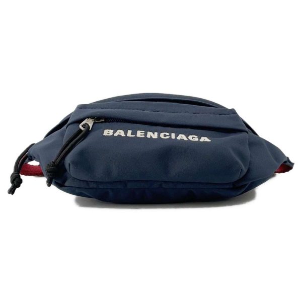 9606210 03 Balenciaga Logo Waist Body Bag Navy