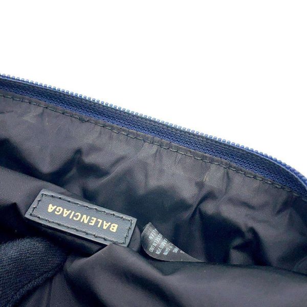 9606210 06 Balenciaga Logo Waist Body Bag Navy