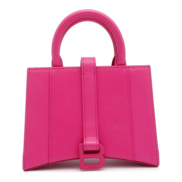 9606227 01 Balenciaga Hourglass 2way Shoulder Bag Pink