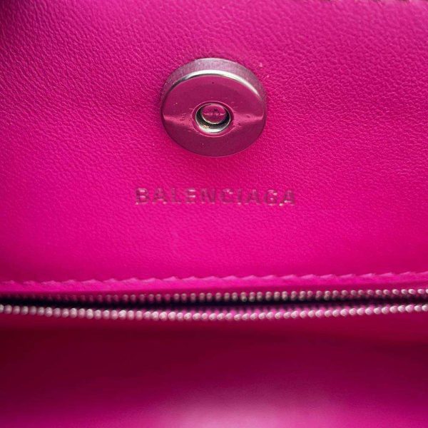 9606227 11 Balenciaga Hourglass 2way Shoulder Bag Pink