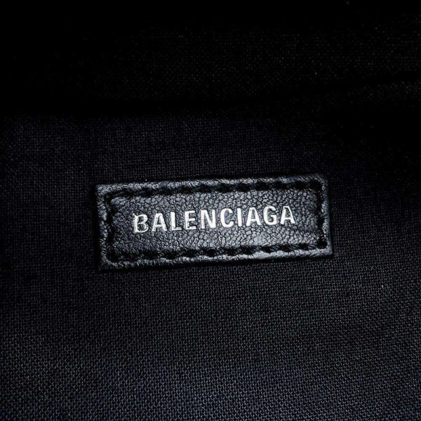 9606234 09 Balenciaga B Logo Waist Belt Body Bag Black