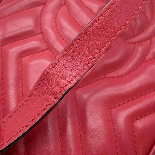 9607309 10 Gucci GG Marmont Quilted Chain Shoulder Bag Red