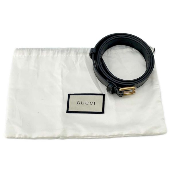 9607316 13 Gucci GG Marmont Quilted Belt Waist Bag Black