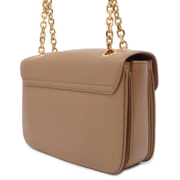 9608382 02 CELINE Chain Shoulder Bag Beige