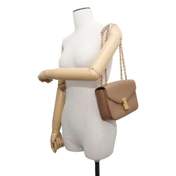 9608382 04 CELINE Chain Shoulder Bag Beige