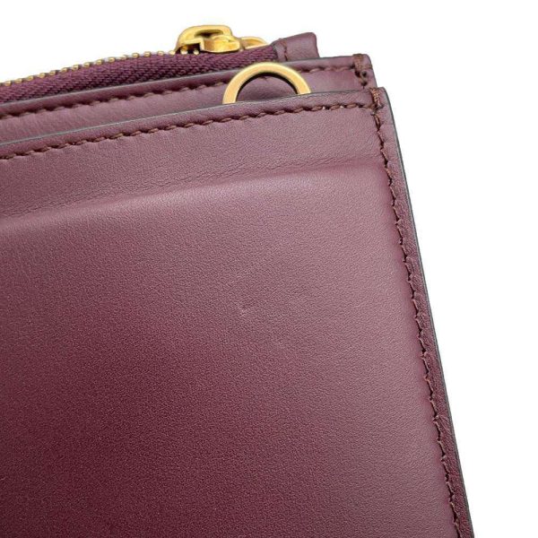 9608672 11 Ferragamo TRIFOLIO Gancini Chain Shoulder Bag Bordeaux