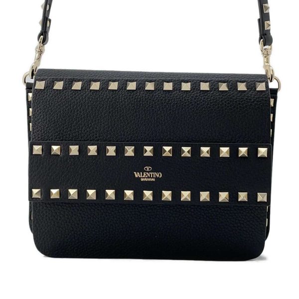 9608795 01 Valentino Garavani Rockstud Shoulder Bag Black